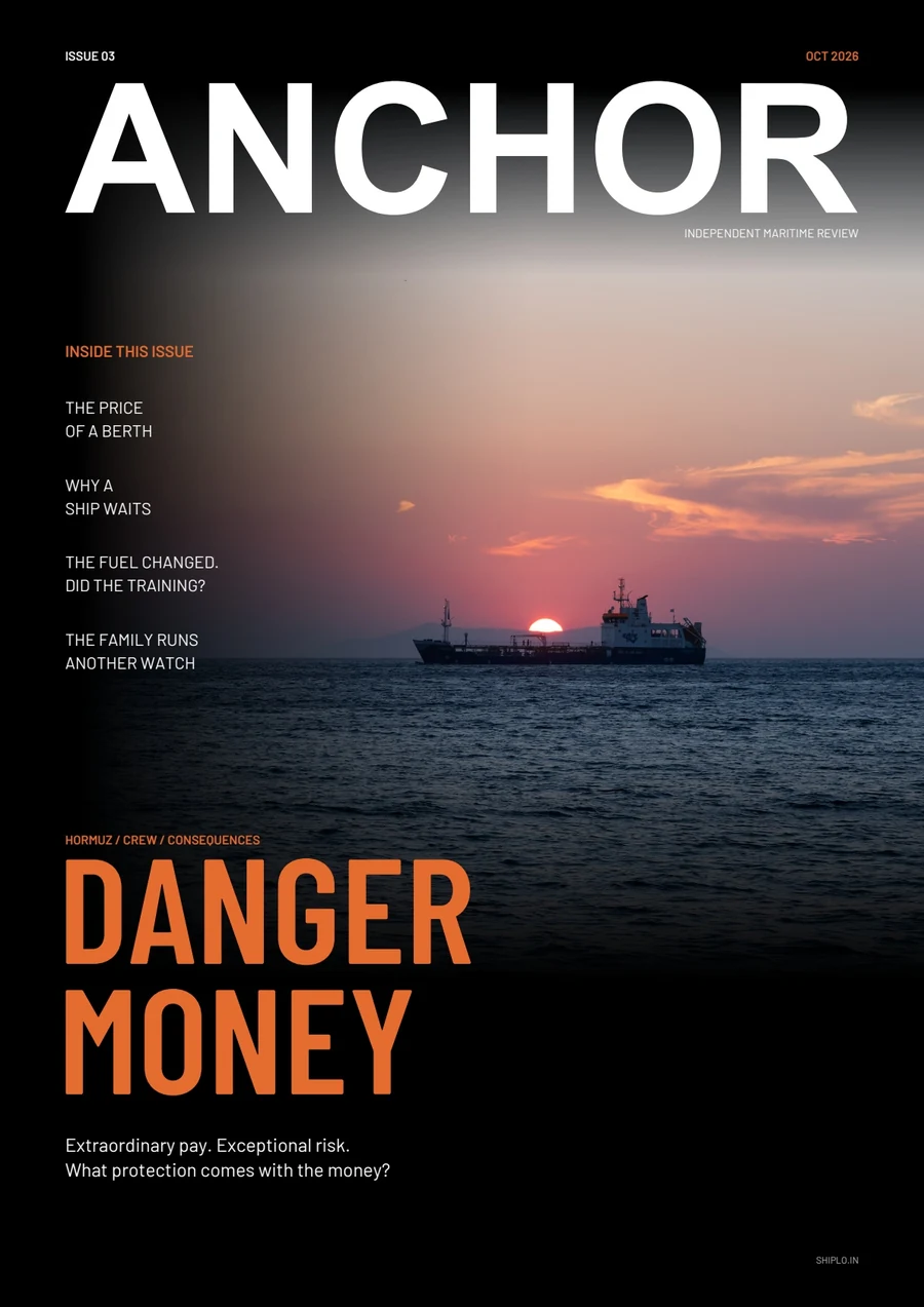 ANCHOR Issue 03, October 2026 — Danger money